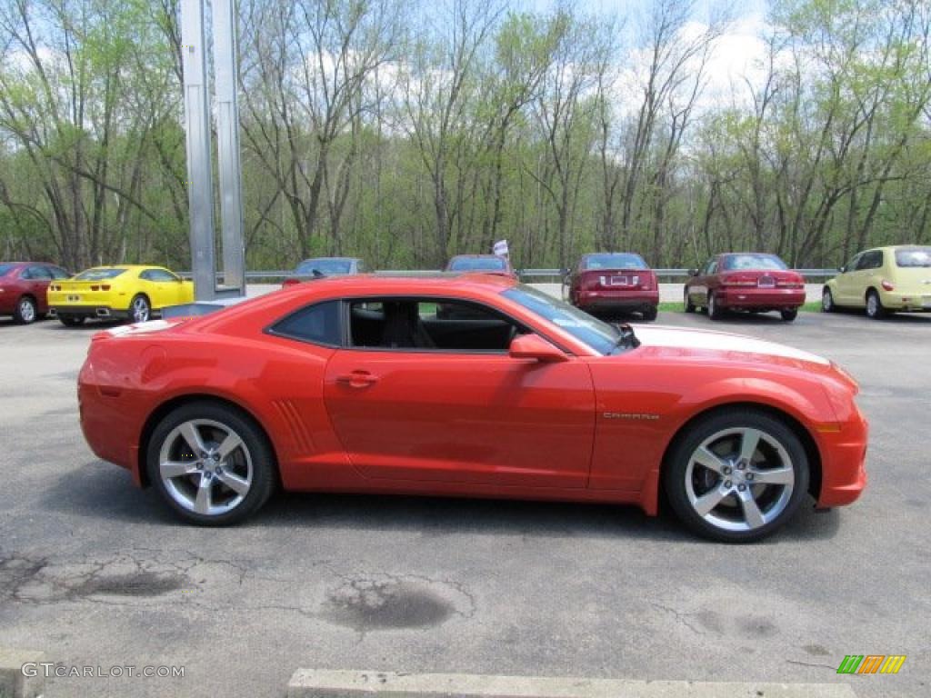 Inferno Orange Metallic 2011 Chevrolet Camaro SS/RS Coupe Exterior Photo #48531476