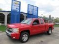 2011 Victory Red Chevrolet Silverado 1500 LT Extended Cab 4x4  photo #1