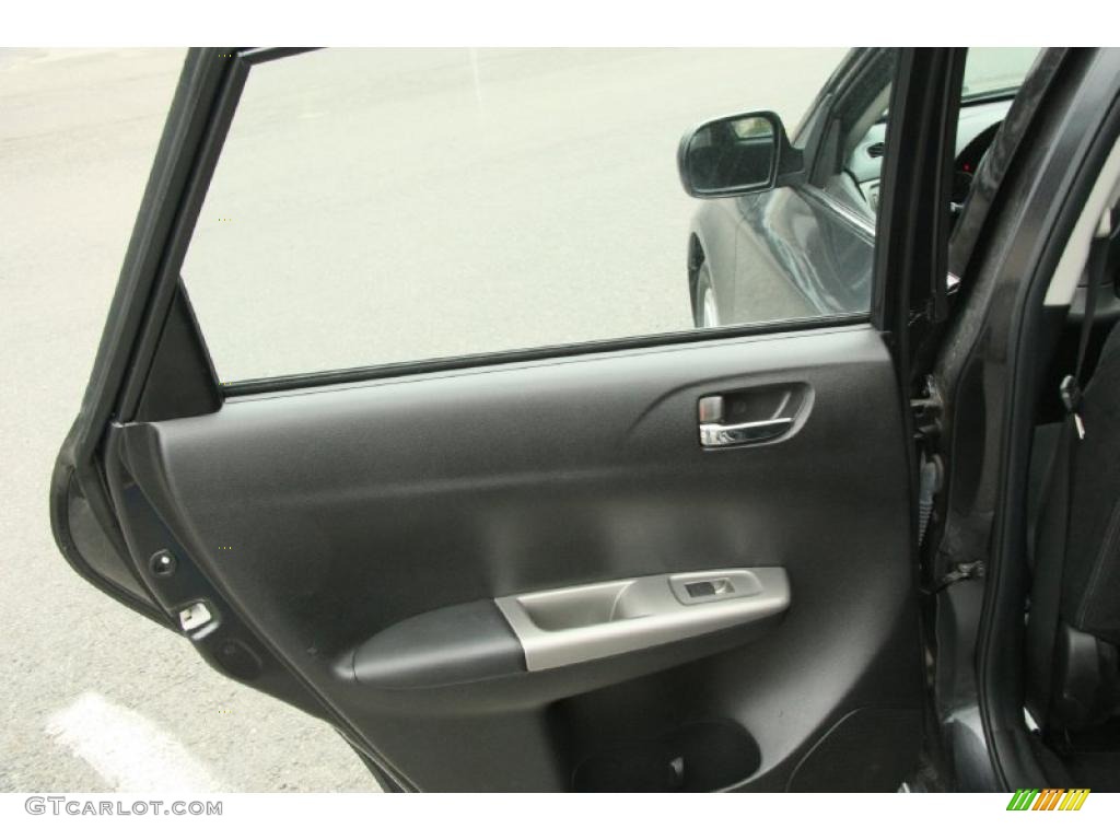 2009 Impreza 2.5i Premium Sedan - Dark Gray Metallic / Carbon Black photo #15