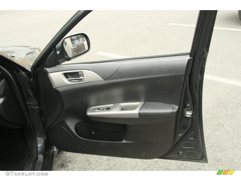 2009 Impreza 2.5i Premium Sedan - Dark Gray Metallic / Carbon Black photo #20