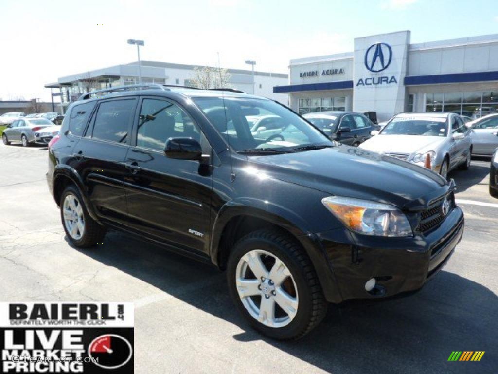 2007 RAV4 Sport 4WD - Black / Dark Charcoal photo #1