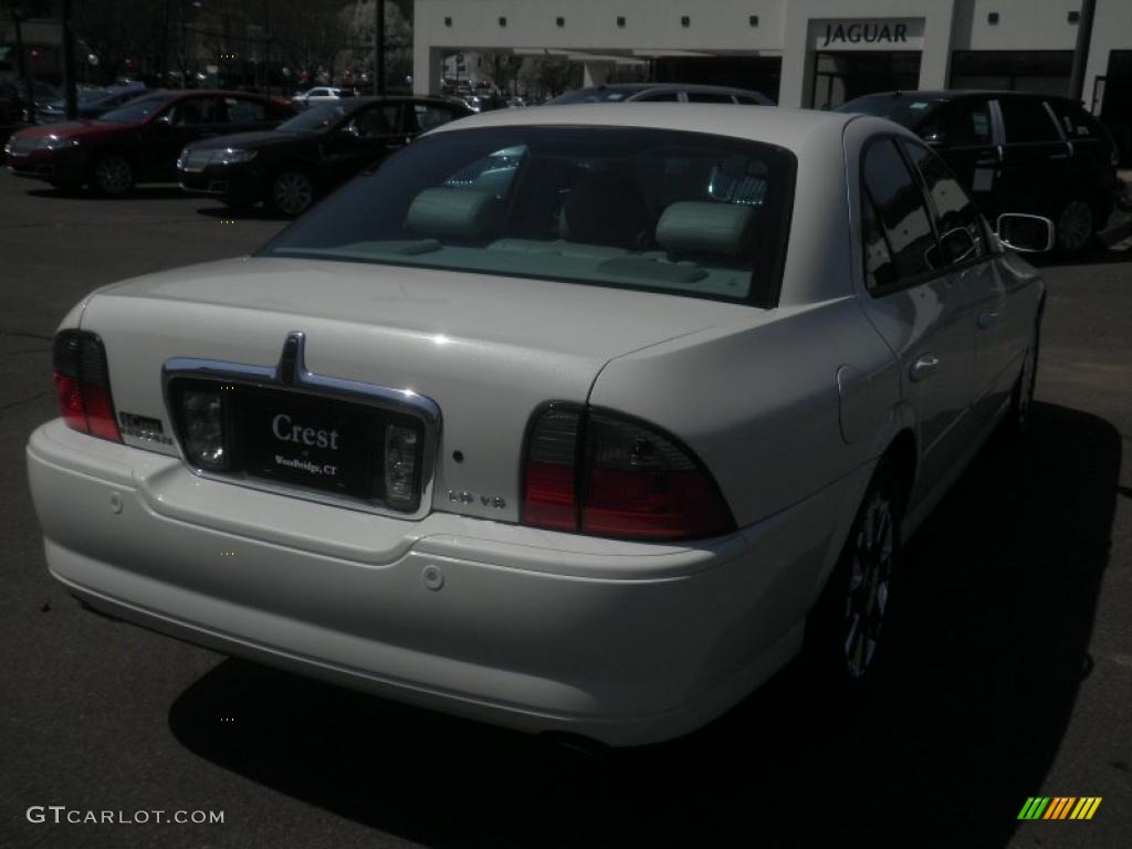 2003 LS V8 - Ceramic White Tri Coat / Dark Ash/Medium Ash photo #6