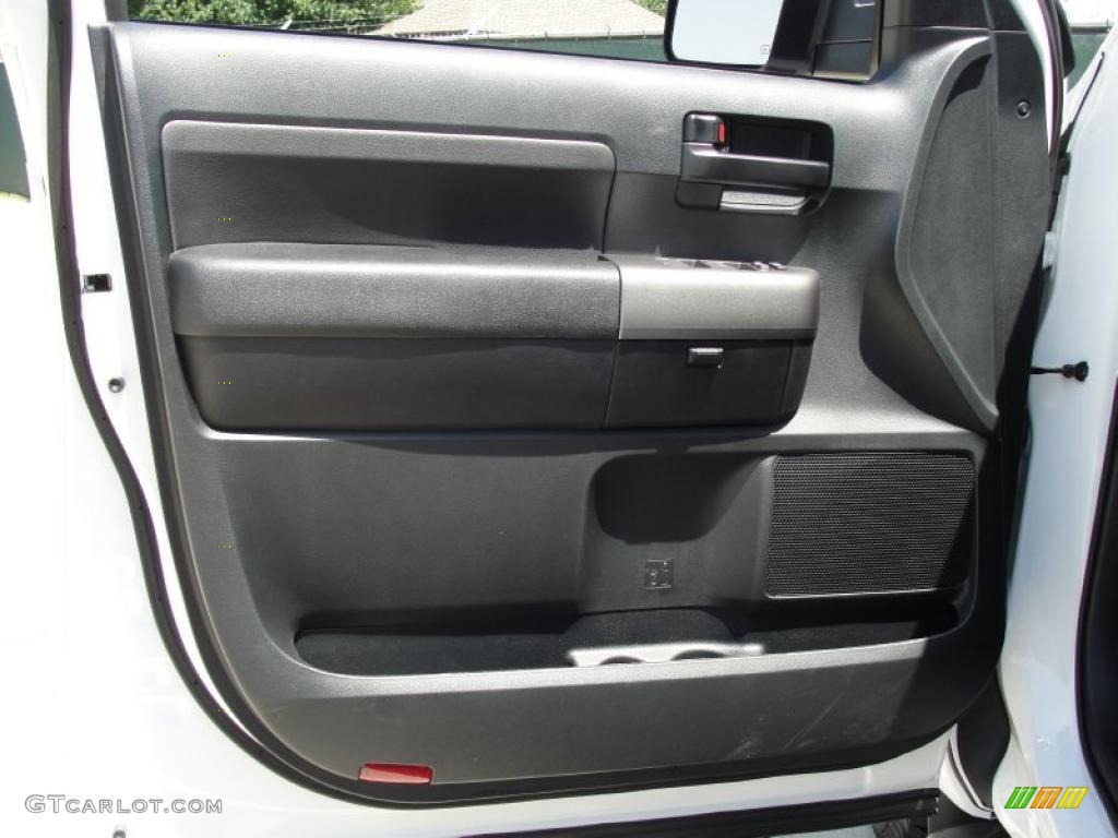 2011 Toyota Tundra TRD Rock Warrior Double Cab 4x4 Graphite Gray Door Panel Photo #48533807