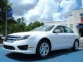 2011 White Platinum Tri-Coat Ford Fusion SE V6  photo #1