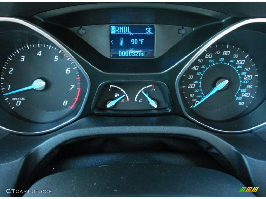 2012 Ford Focus SE Sedan Gauges Photo #48534485