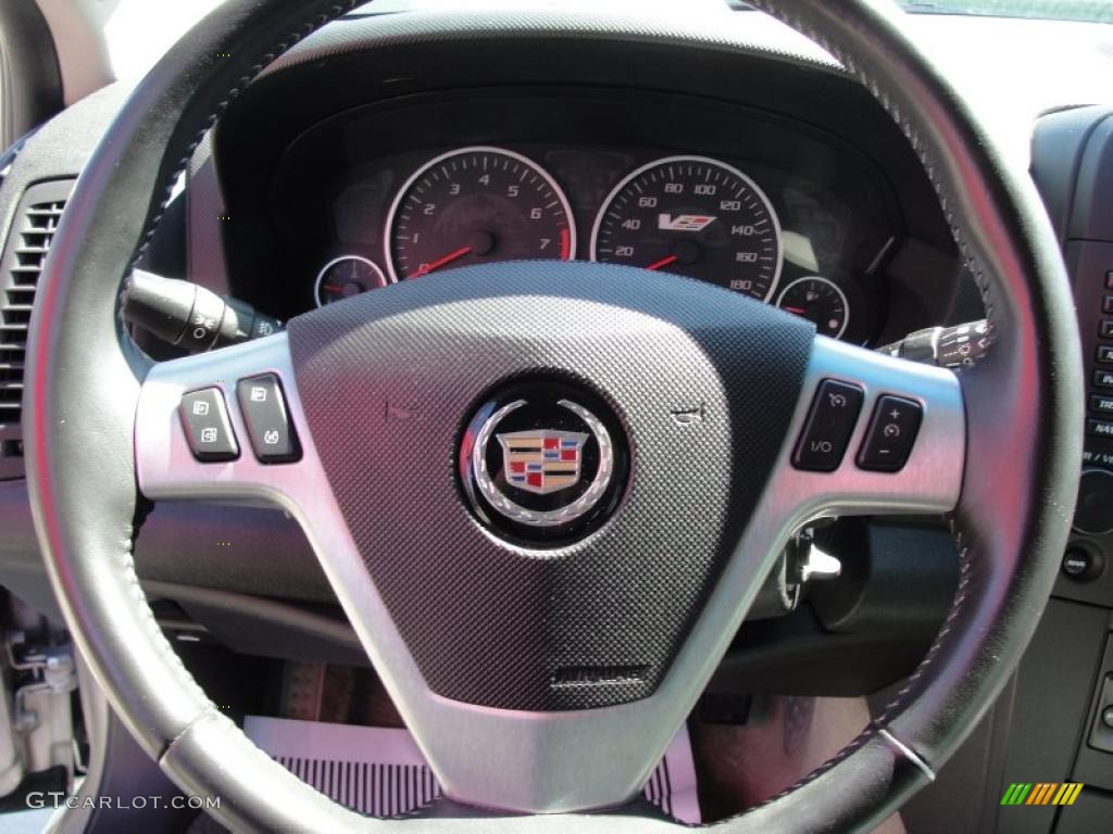 2005 Cadillac CTS -V Series Light Gray Steering Wheel Photo #48536780