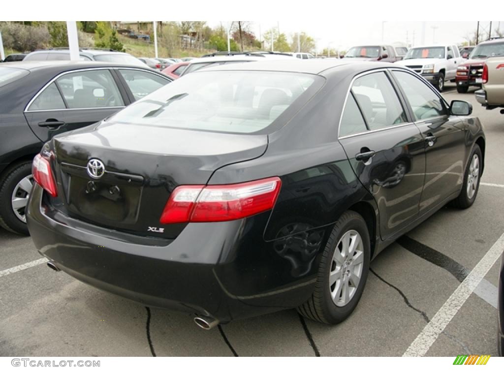 2008 Camry XLE V6 - Black / Ash photo #2