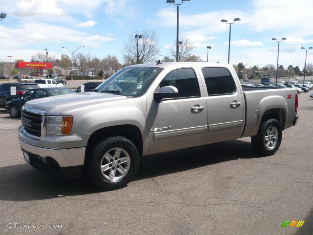 2008 Sierra 1500 SLT Crew Cab 4x4 - Silver Birch Metallic / Ebony photo #2