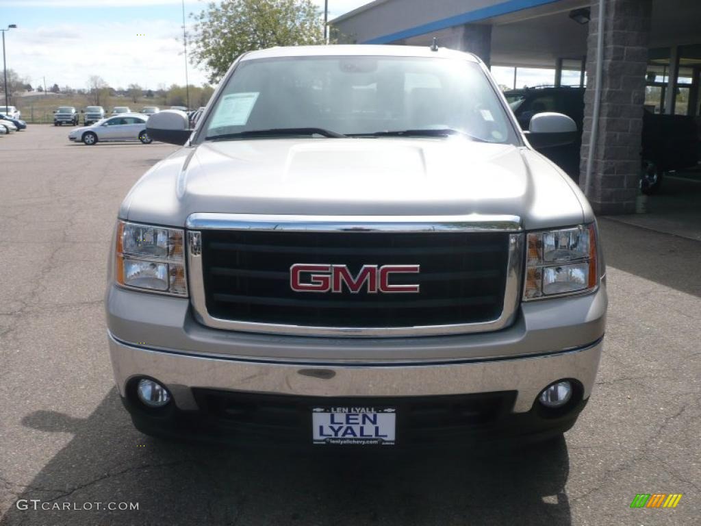 2008 Sierra 1500 SLT Crew Cab 4x4 - Silver Birch Metallic / Ebony photo #3