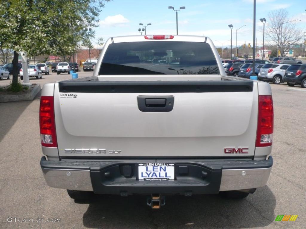 2008 Sierra 1500 SLT Crew Cab 4x4 - Silver Birch Metallic / Ebony photo #5