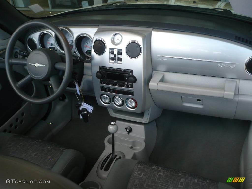 2006 Chrysler PT Cruiser Touring Convertible Pastel Slate Gray Dashboard Photo #48538106