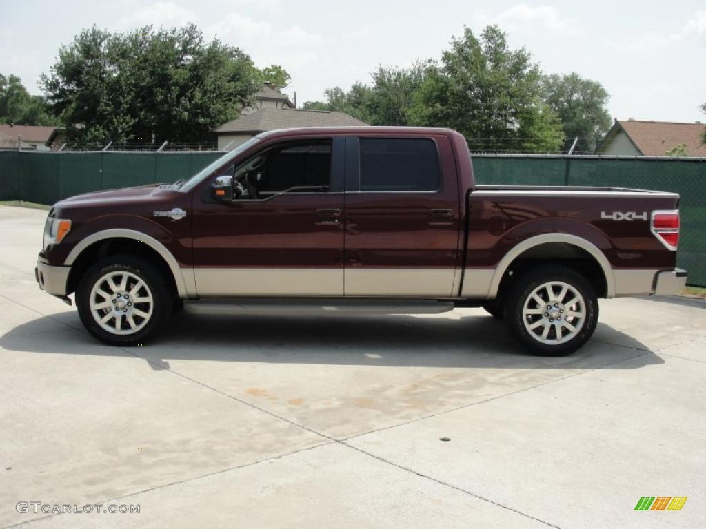 2010 F150 King Ranch SuperCrew 4x4 - Royal Red Metallic / Chapparal Leather photo #6