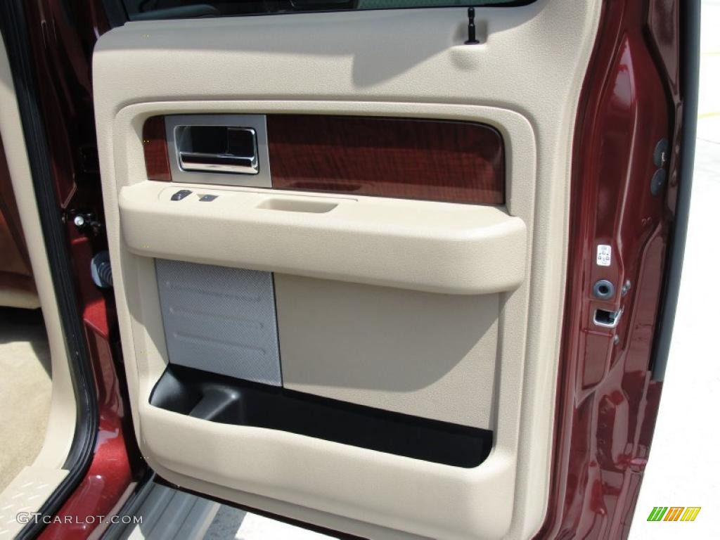 2010 F150 King Ranch SuperCrew 4x4 - Royal Red Metallic / Chapparal Leather photo #36