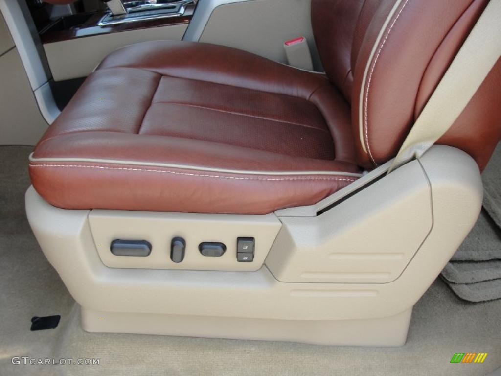 2010 F150 King Ranch SuperCrew 4x4 - Royal Red Metallic / Chapparal Leather photo #44