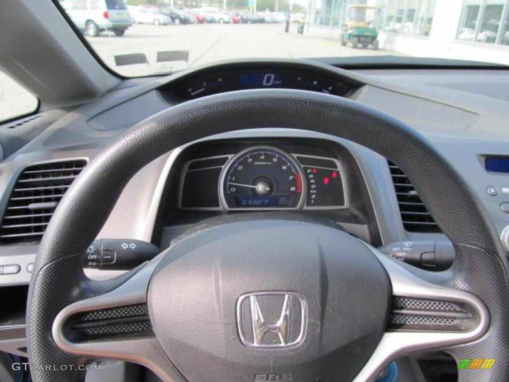2010 Honda Civic DX-VP Sedan Gray Steering Wheel Photo #48538886