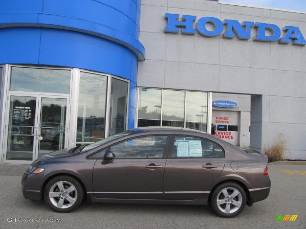 2010 Civic LX-S Sedan - Urban Titanium Metallic / Black photo #2
