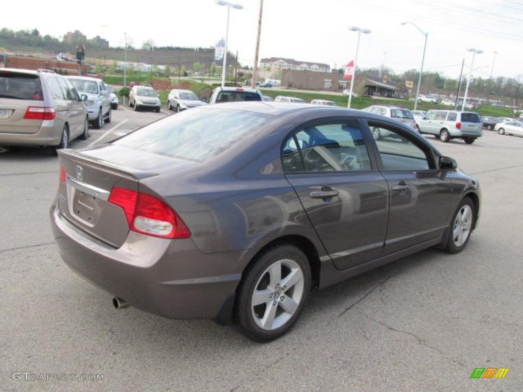 2010 Civic LX-S Sedan - Urban Titanium Metallic / Black photo #6