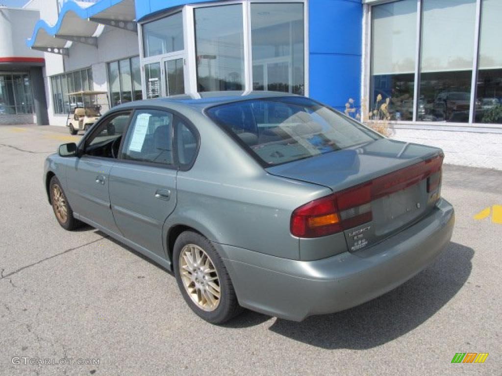 2003 Legacy L Sedan - Seamist Green Pearl / Gray photo #6