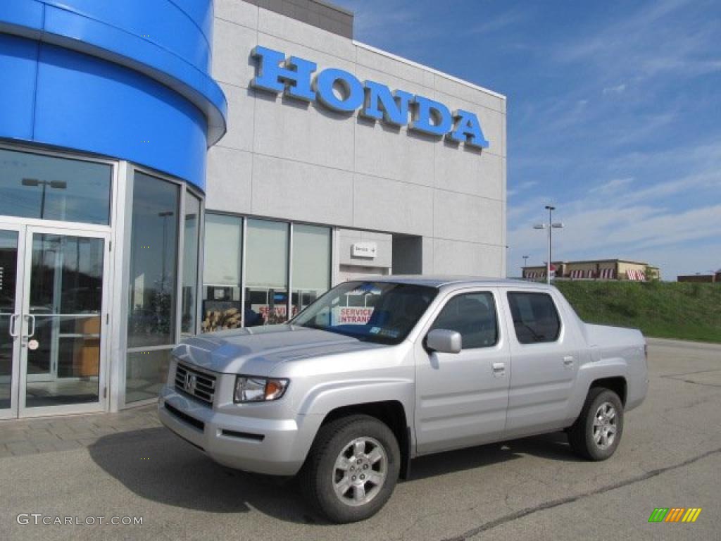 2008 Ridgeline RTS - Billet Silver Metallic / Gray photo #1