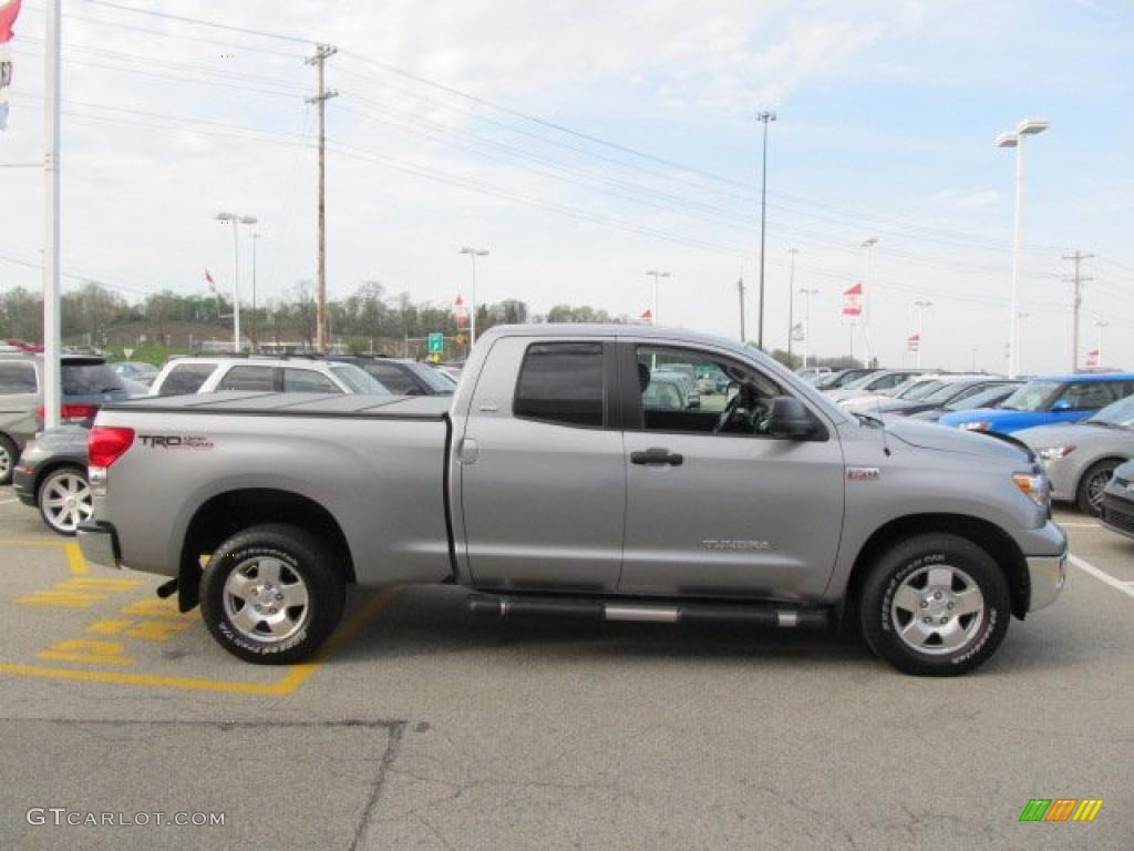 2008 Tundra SR5 TRD Double Cab 4x4 - Silver Sky Metallic / Graphite Gray photo #9