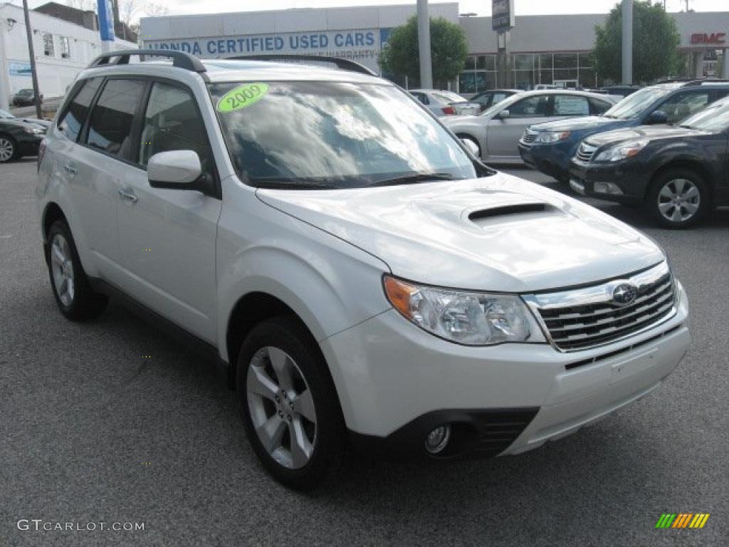 2009 Forester 2.5 XT Limited - Satin White Pearl / Platinum photo #4