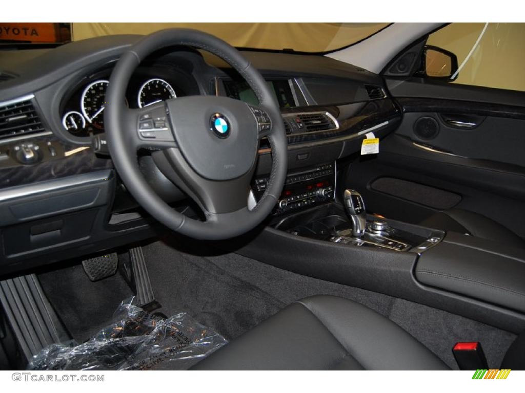 Black Interior 2011 BMW 5 Series 535i Gran Turismo Photo #48544265