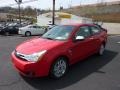 2008 Vermillion Red Ford Focus SE Coupe  photo #6