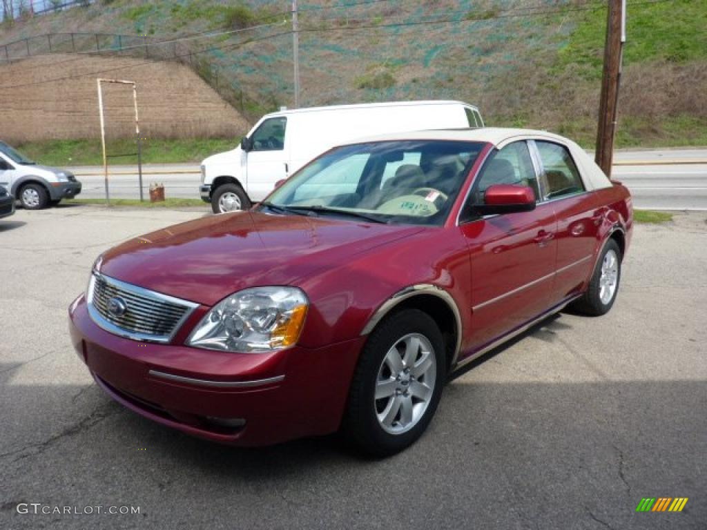 2006 Five Hundred SEL AWD - Redfire Metallic / Pebble Beige photo #5