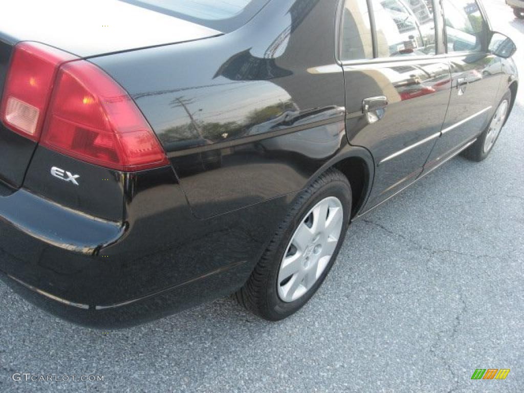 2002 Civic EX Sedan - Nighthawk Black Pearl / Gray photo #31