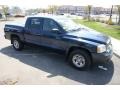 2007 Patriot Blue Pearl Dodge Dakota ST Quad Cab 4x4  photo #3