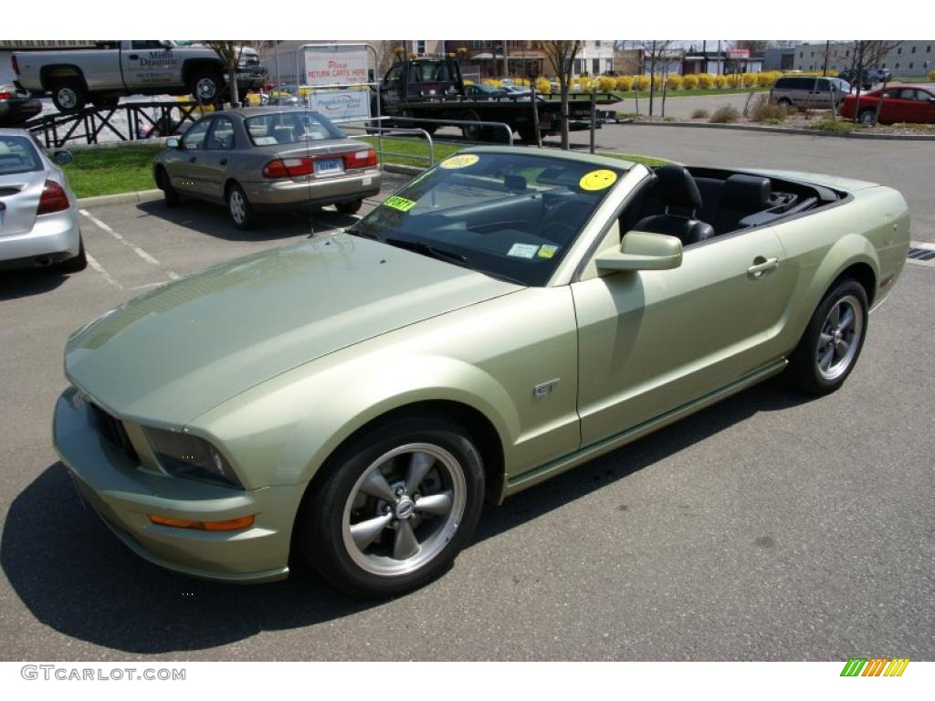 2005 Mustang GT Premium Convertible - Legend Lime Metallic / Dark Charcoal photo #1