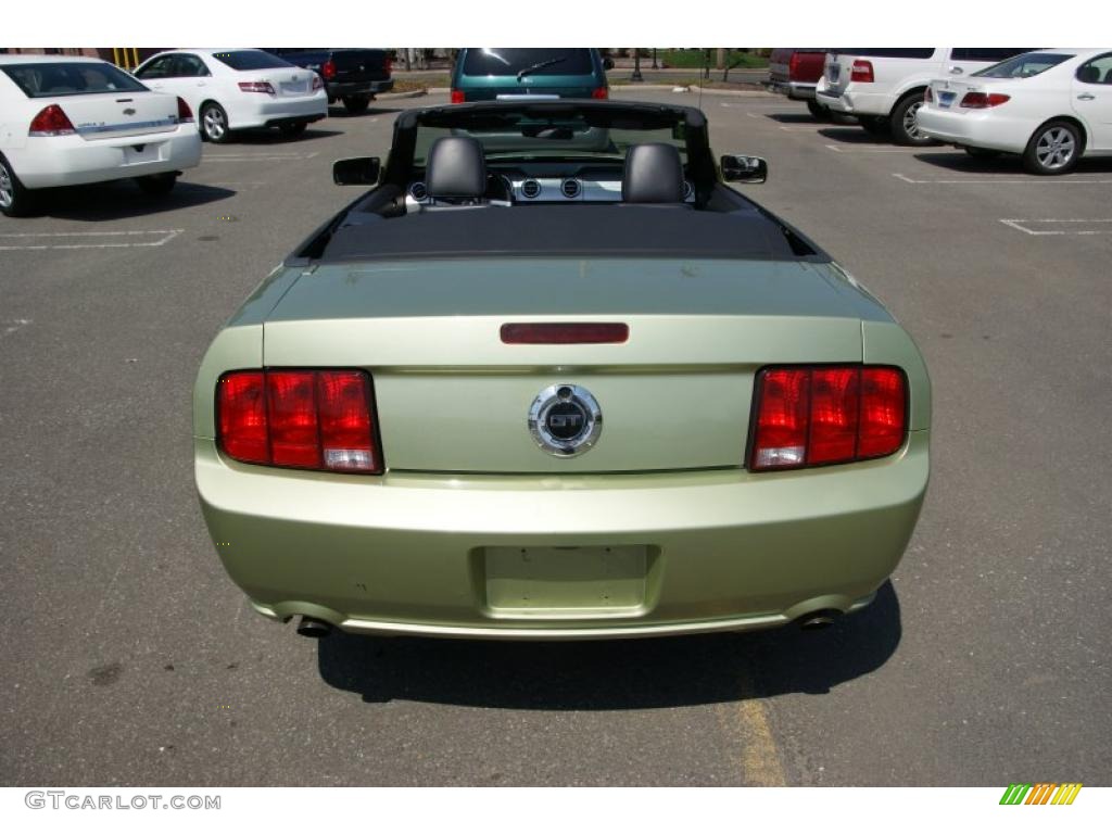 2005 Mustang GT Premium Convertible - Legend Lime Metallic / Dark Charcoal photo #5