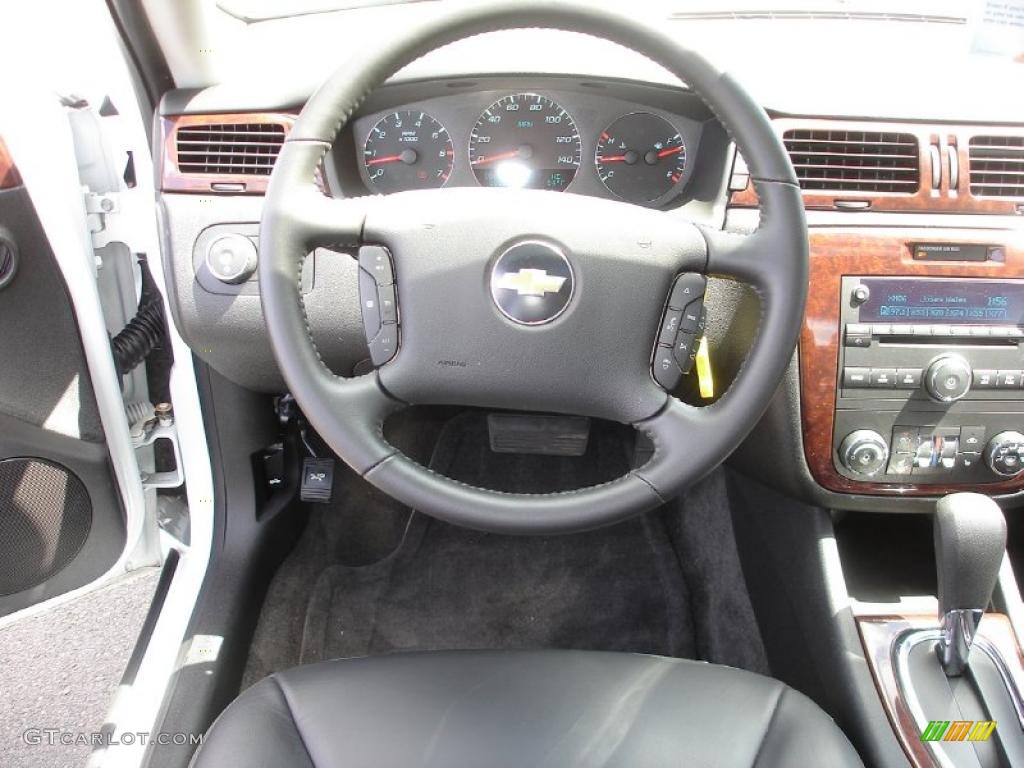 2011 Chevrolet Impala LT Ebony Steering Wheel Photo #48546947