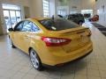 2012 Yellow Blaze Tricoat Metallic Ford Focus Titanium Sedan  photo #7