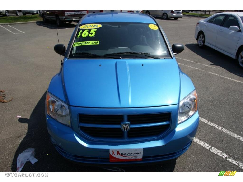 2008 Caliber SE - Surf Blue Pearl / Dark Slate Gray photo #2