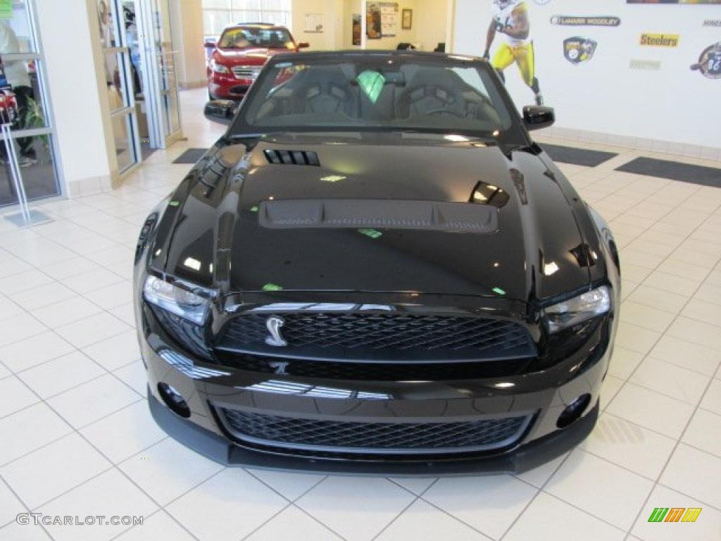 Black 2012 Ford Mustang Shelby GT500 SVT Performance Package Convertible Exterior Photo #48547340