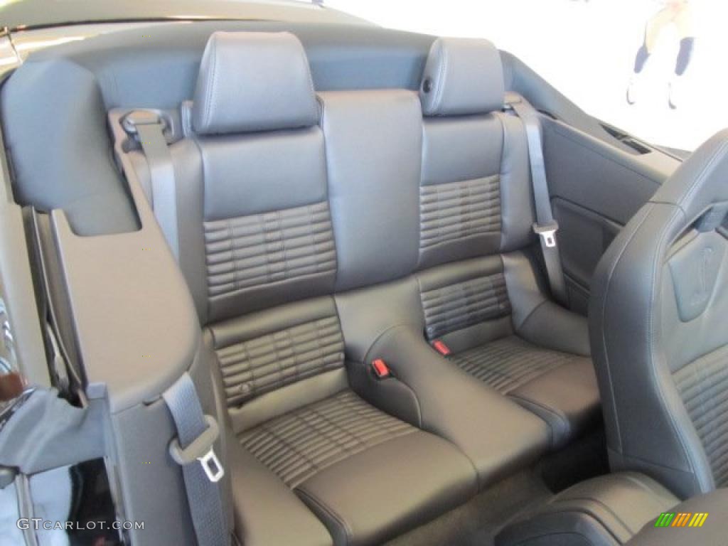 Charcoal Black Recaro Sport Seats Interior 2012 Ford Mustang Shelby GT500 SVT Performance Package Convertible Photo #48547469