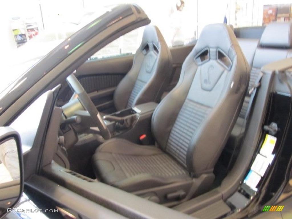 Charcoal Black Recaro Sport Seats Interior 2012 Ford Mustang Shelby GT500 SVT Performance Package Convertible Photo #48547484
