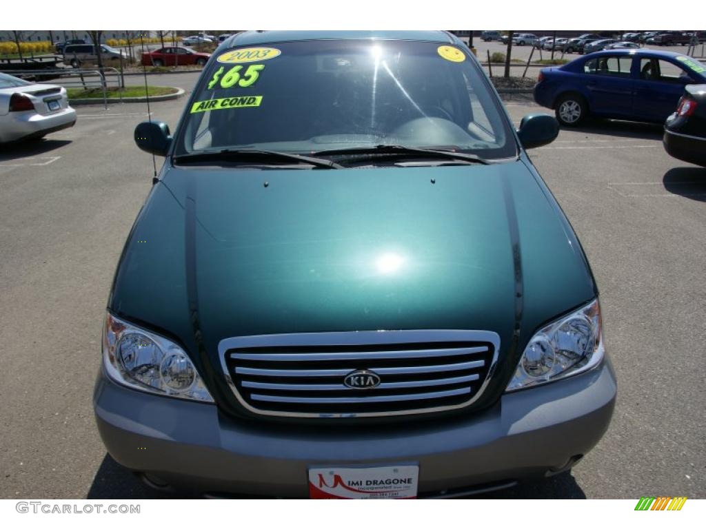 2003 Sedona LX - Dark Emerald Green / Gray photo #2