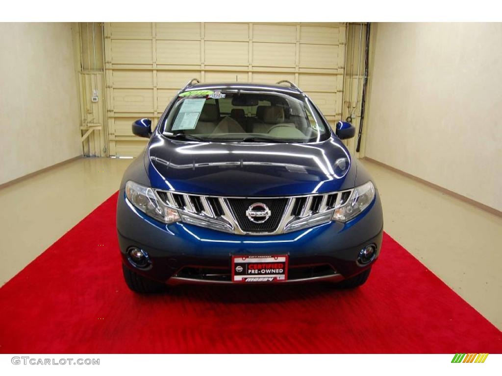 2010 Murano SL - Deep Sapphire Blue Metallic / Beige photo #2
