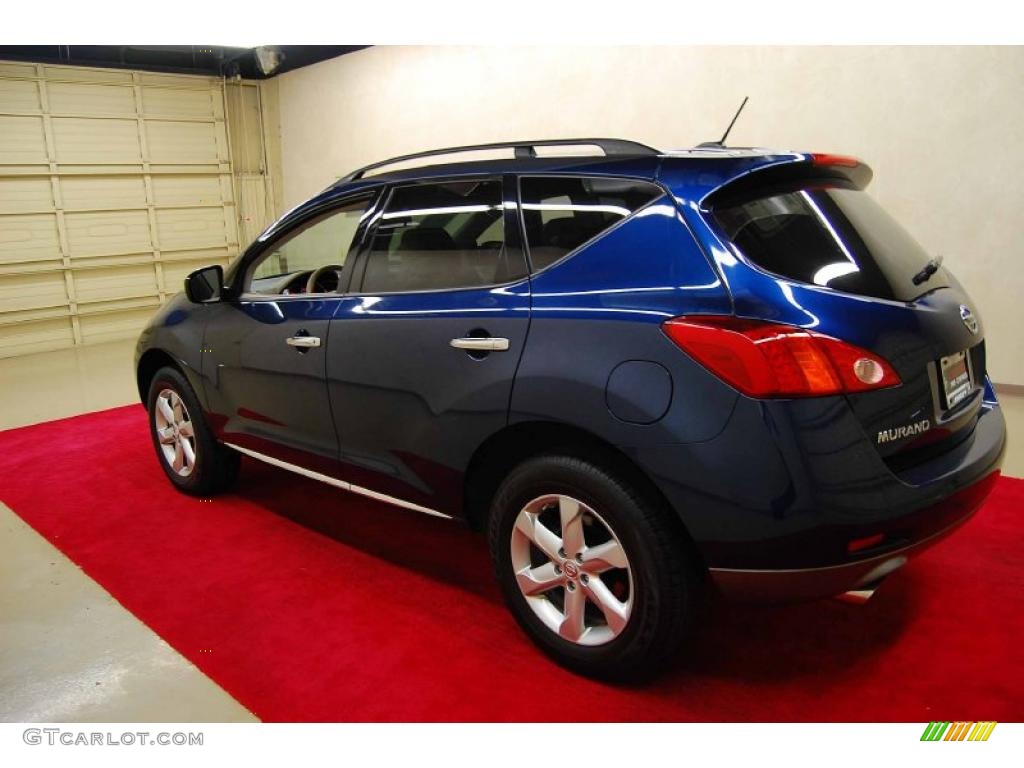 2010 Murano SL - Deep Sapphire Blue Metallic / Beige photo #4