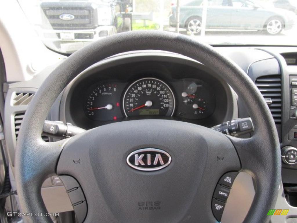 2009 Kia Sedona LX Gray Steering Wheel Photo #48548330
