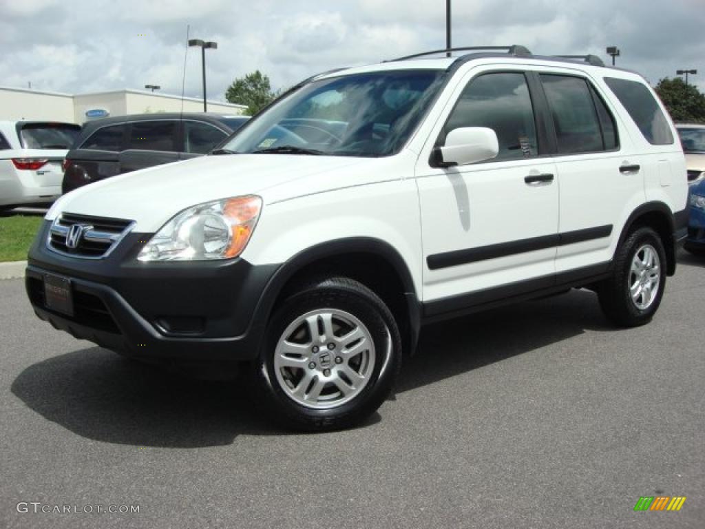 2003 CR-V EX 4WD - Taffeta White / Gray photo #2