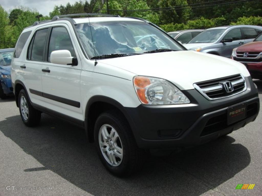 2003 CR-V EX 4WD - Taffeta White / Gray photo #8