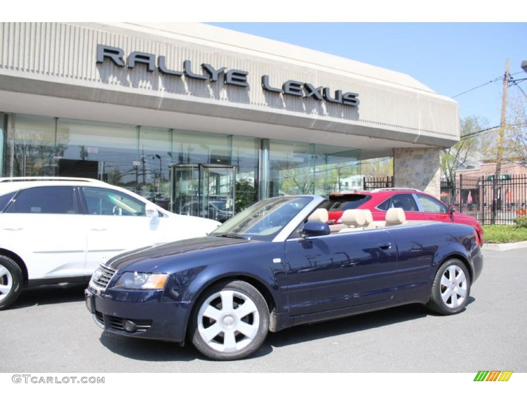 2006 A4 1.8T Cabriolet - Moro Blue Pearl Effect / Beige photo #1