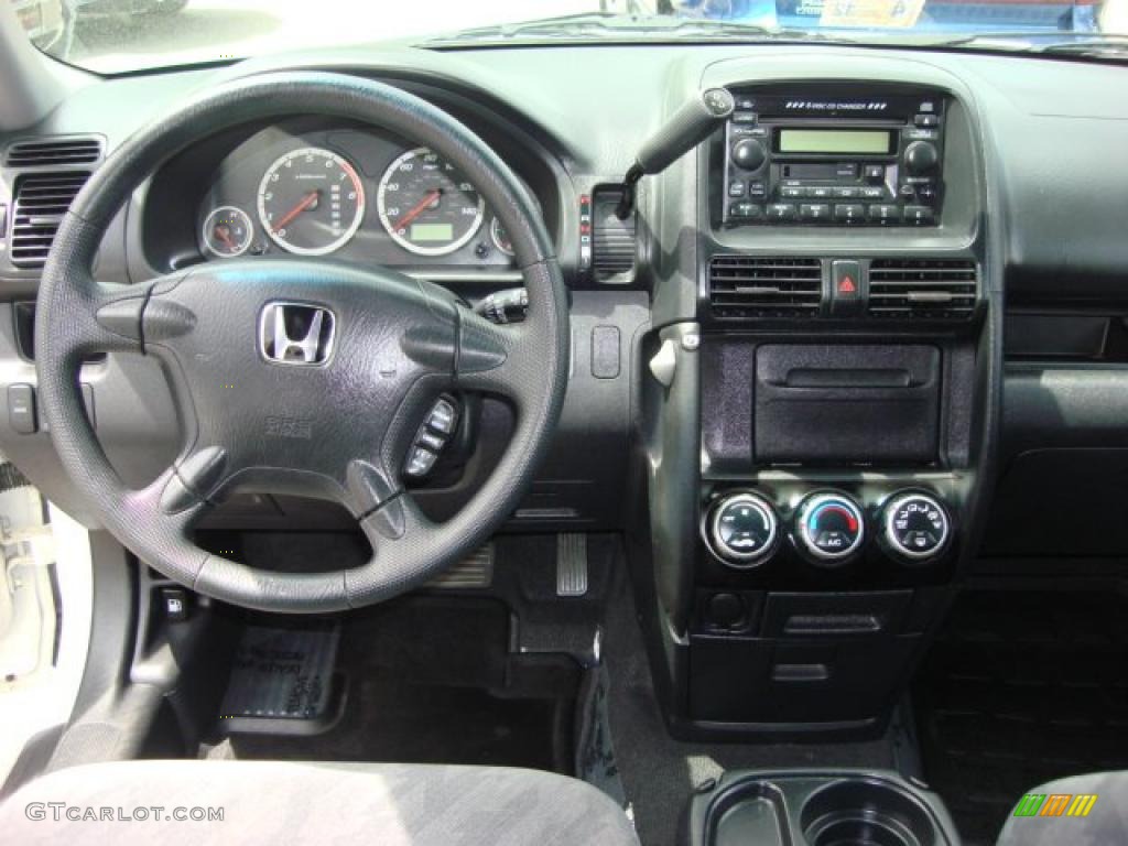 2003 CR-V EX 4WD - Taffeta White / Gray photo #13