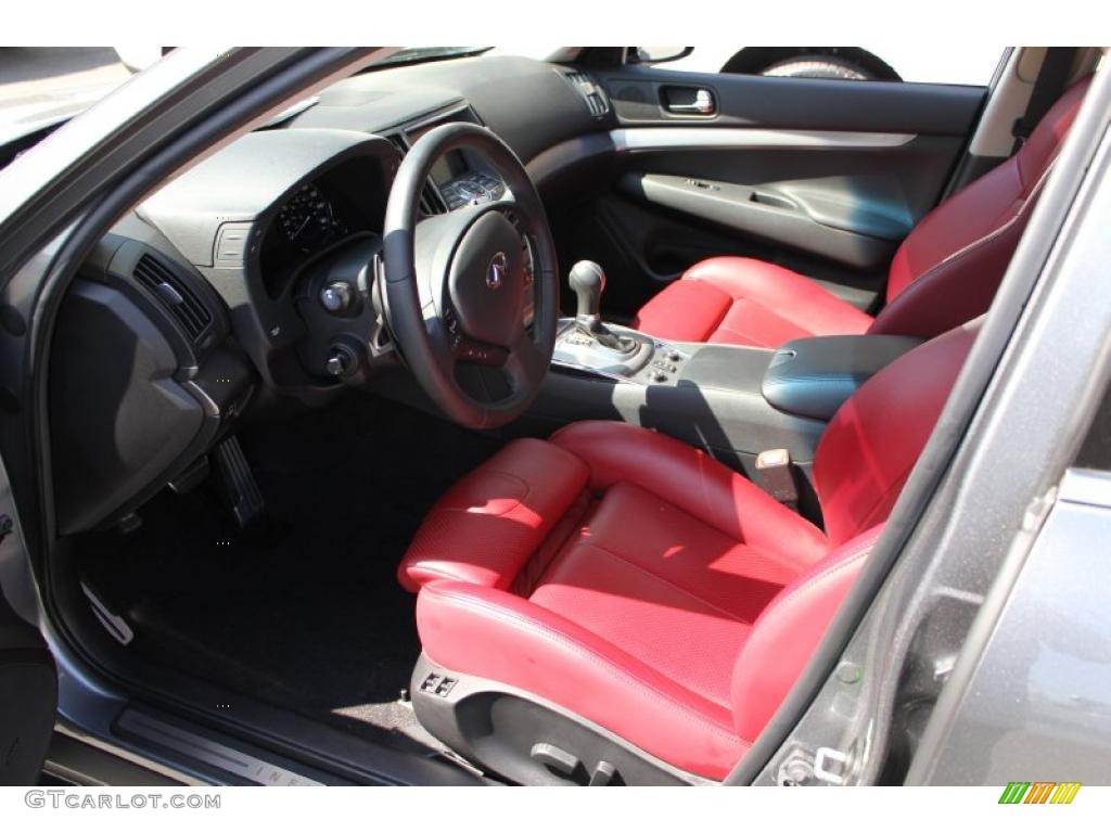 Monaco Red Interior 2010 Infiniti G  37 x S Anniversary Edition Sedan Photo #48550670