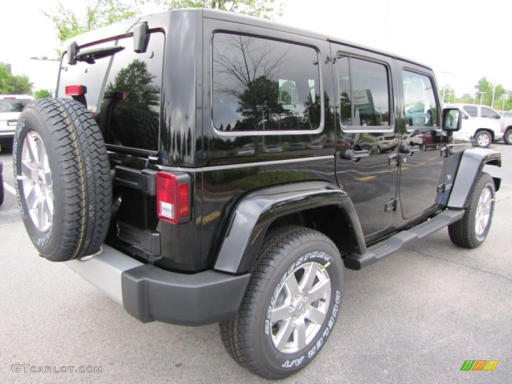 Black 2011 Jeep Wrangler Unlimited Sahara 70th Anniversary 4x4 Exterior Photo #48552434