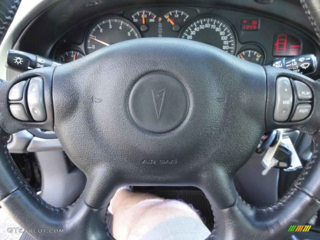 2003 Pontiac Bonneville SSEi Dark Pewter Steering Wheel Photo #48554645