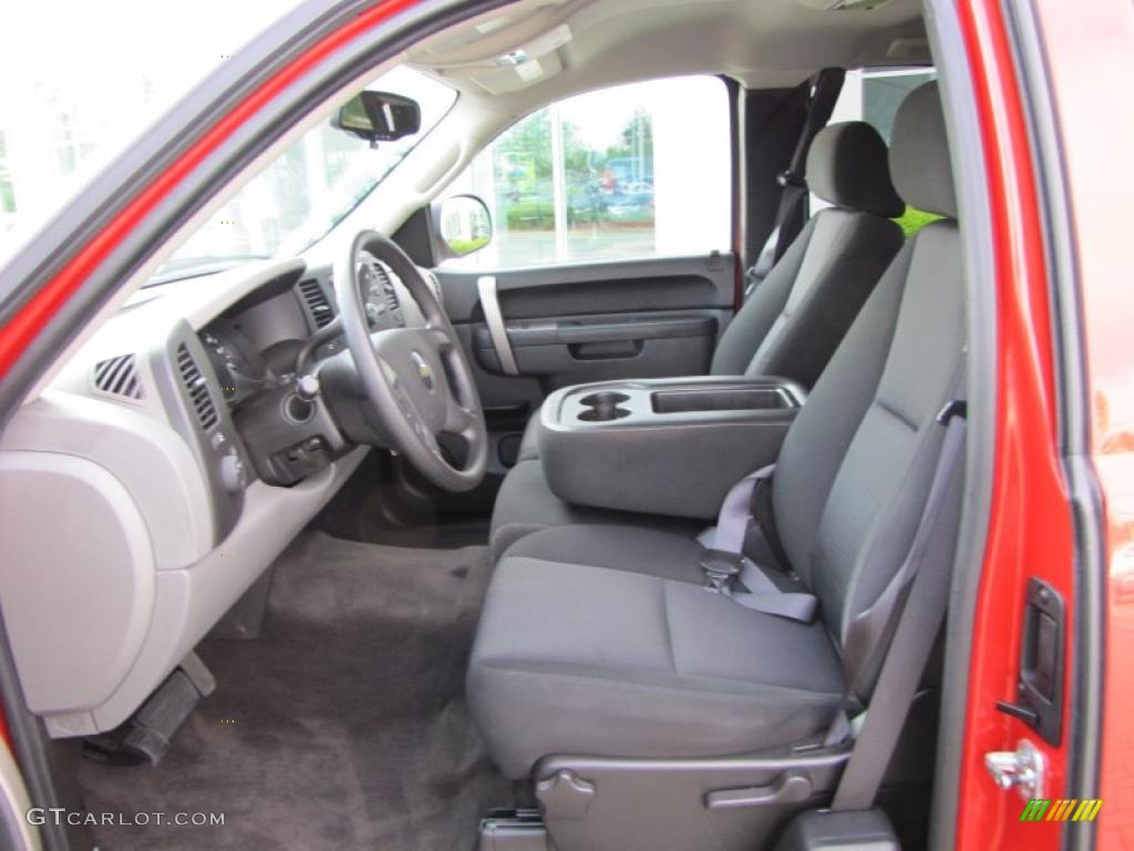 2010 Silverado 1500 LS Extended Cab - Victory Red / Dark Titanium photo #10